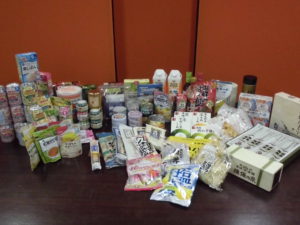 フードドライブ寄贈ありがとうございます。